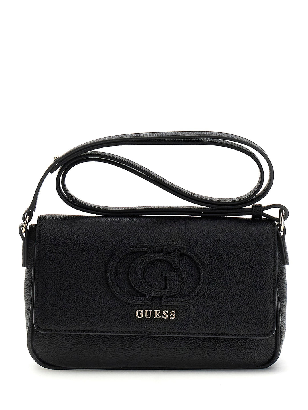 Guess Isola Logo Cross Body Bag In Black For Women