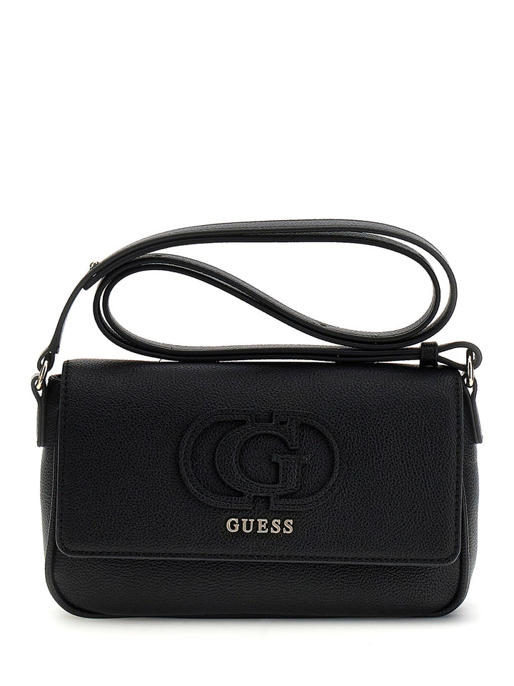 Guess Isola Logo Cross Body Bag In Black For Women