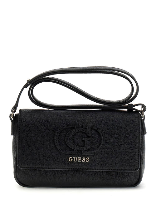 Guess Isola Logo Cross Body Bag In Black For Women