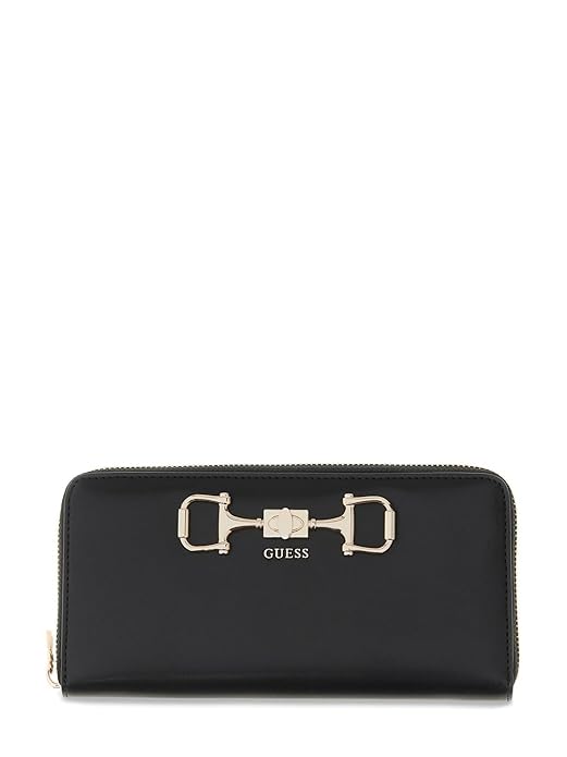 Guess Janie Slg Maxi Wallet In Black For Women