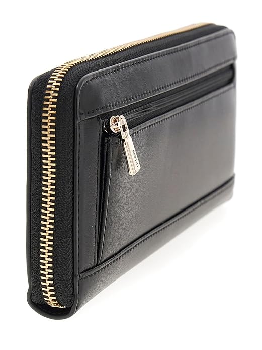 Guess Janie Slg Maxi Wallet In Black For Women