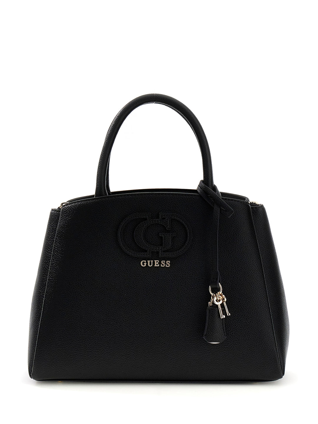 Guess Isola Logo 3 Compartment Handbag In Black For Women
