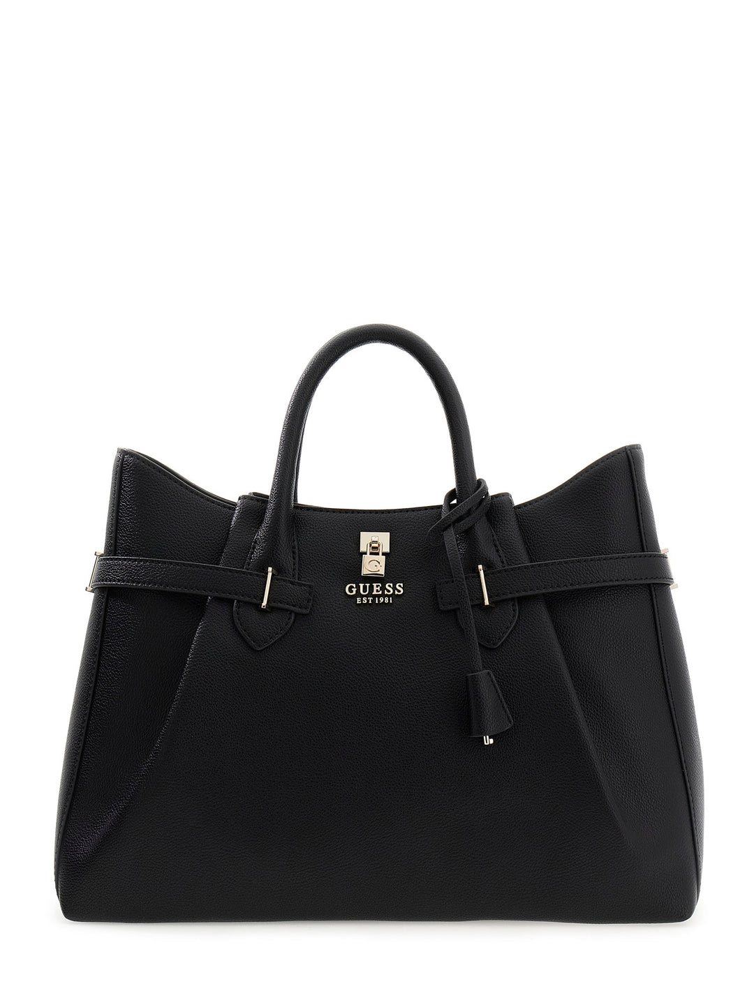 Guess Yesba Saffiano Handbag In Black For Women
