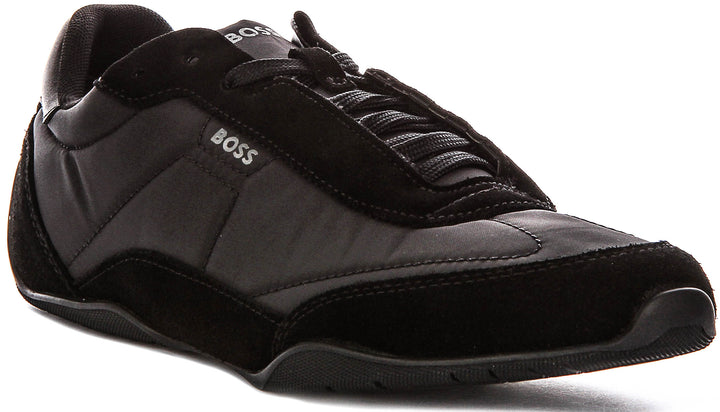 Boss Jaylen Low Profile In Black Suede For Men