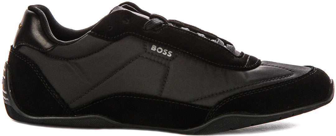 Boss Jaylen Low Profile In Black Suede For Men