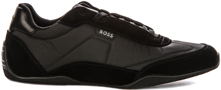Boss Jaylen Low Profile In Black Suede For Men