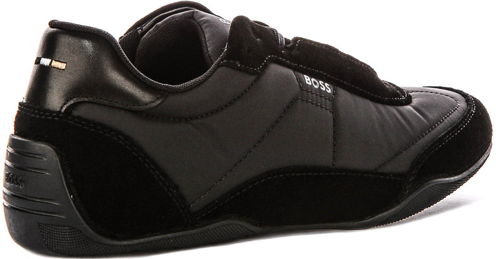 Boss Jaylen Low Profile In Black Suede For Men