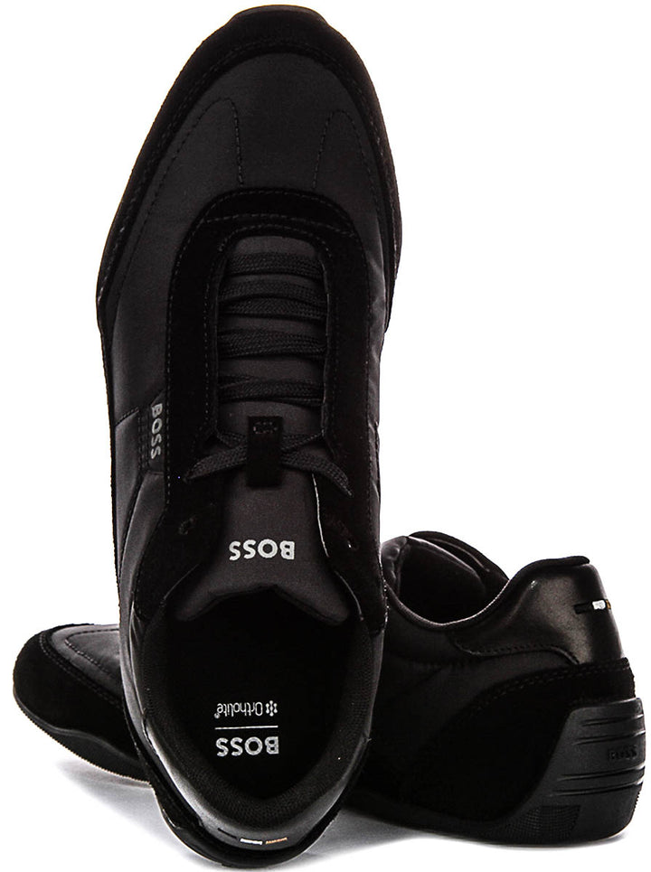 Boss Jaylen Low Profile In Black Suede For Men