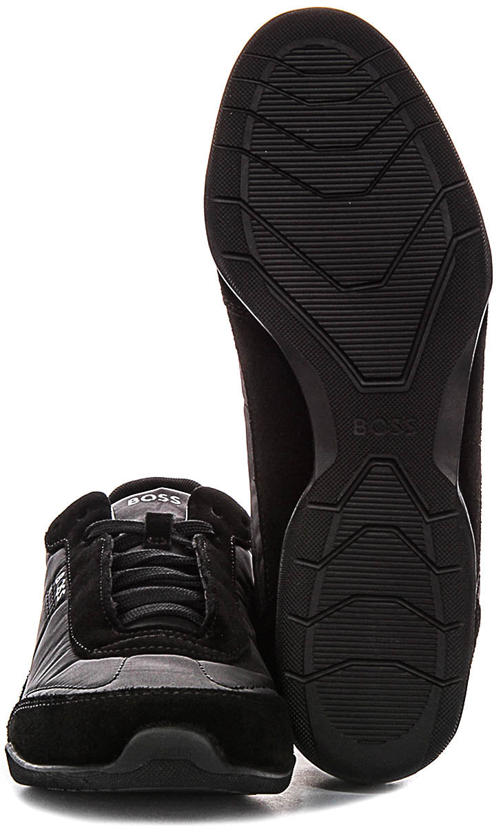 Boss Jaylen Low Profile In Black Suede For Men