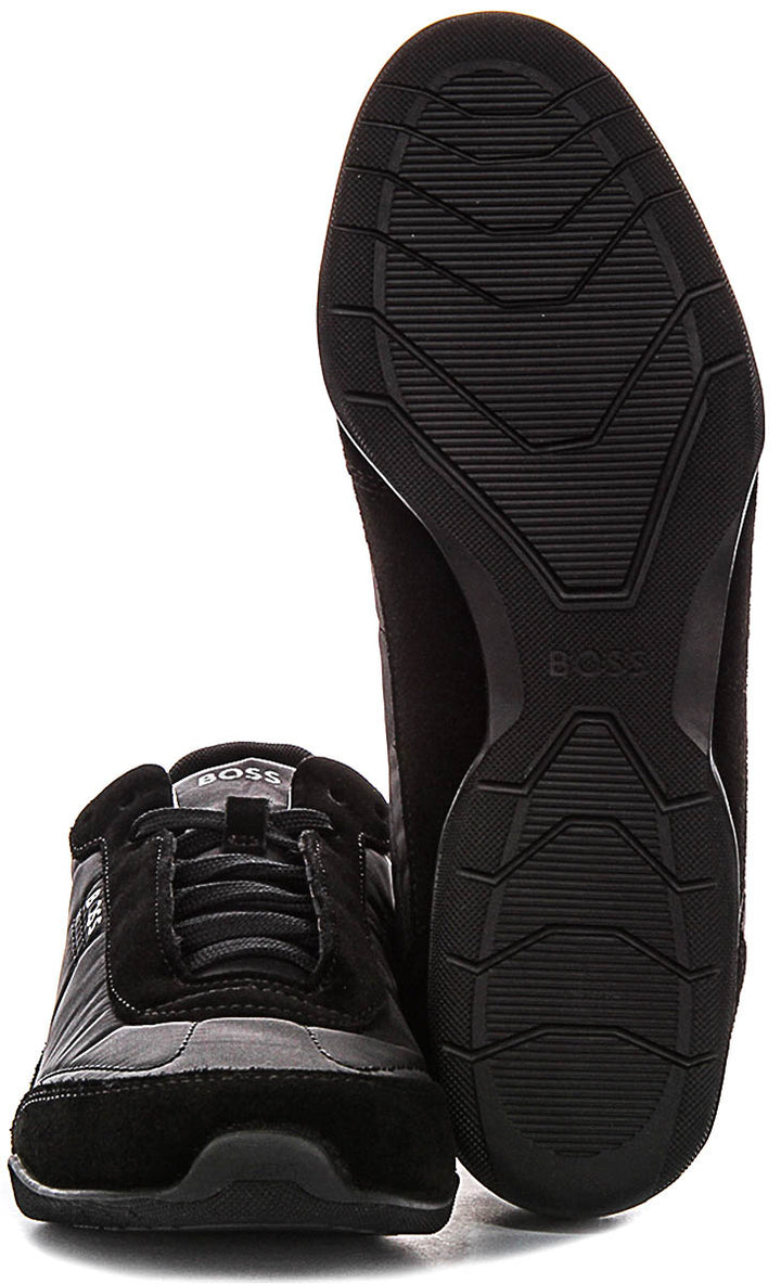 Boss Jaylen Low Profile In Black Suede For Men