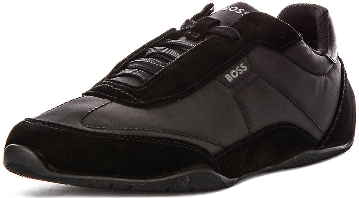 Boss Jaylen Low Profile In Black Suede For Men