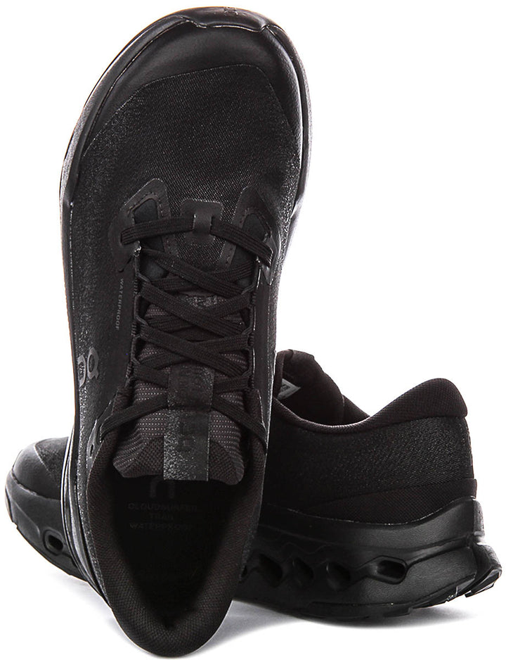On Running Cloudsurf Trail 2 Waterproof In Black For Men