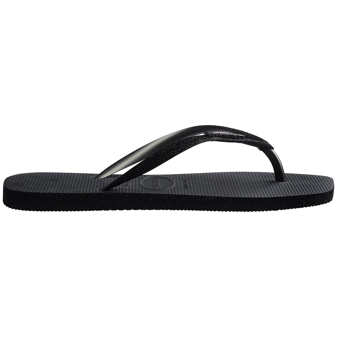 Havaianas Slim Square Sparkle In Black For Women