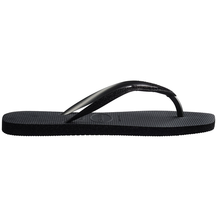 Havaianas Slim Square Sparkle In Black For Women