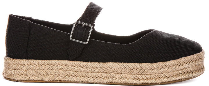 Toms Carolina Mary Jane In Black For Women