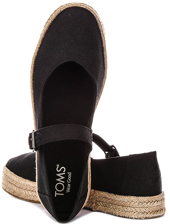 Toms Carolina Mary Jane In Black For Women