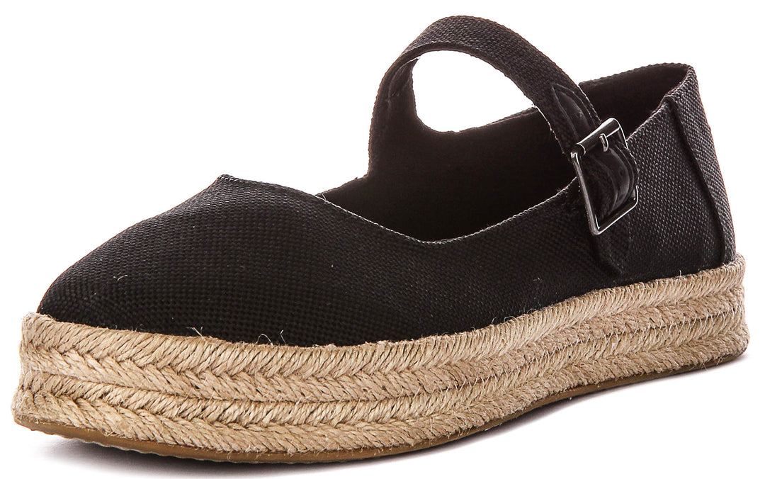 Toms Carolina Mary Jane In Black For Women