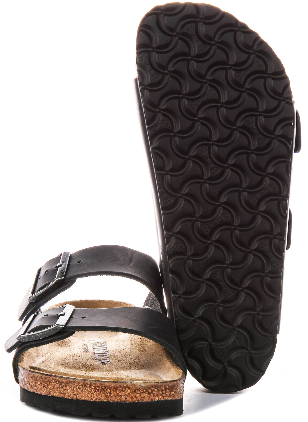 Birkenstock Arizona Bs In Black Leather | Regular Fit