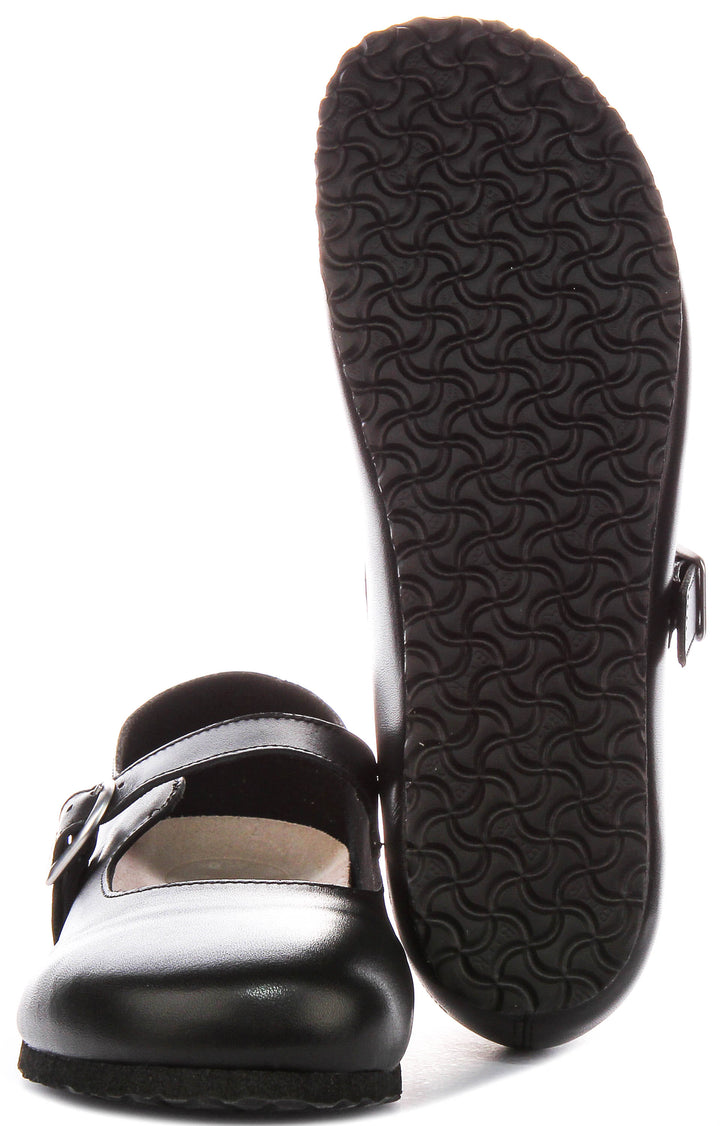 Birkenstock Santa Clarita In Black | Regular Fit
