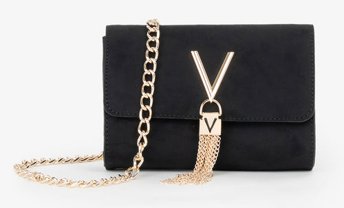 Valentino Divina Winter Cross Body Bag In Black For Women