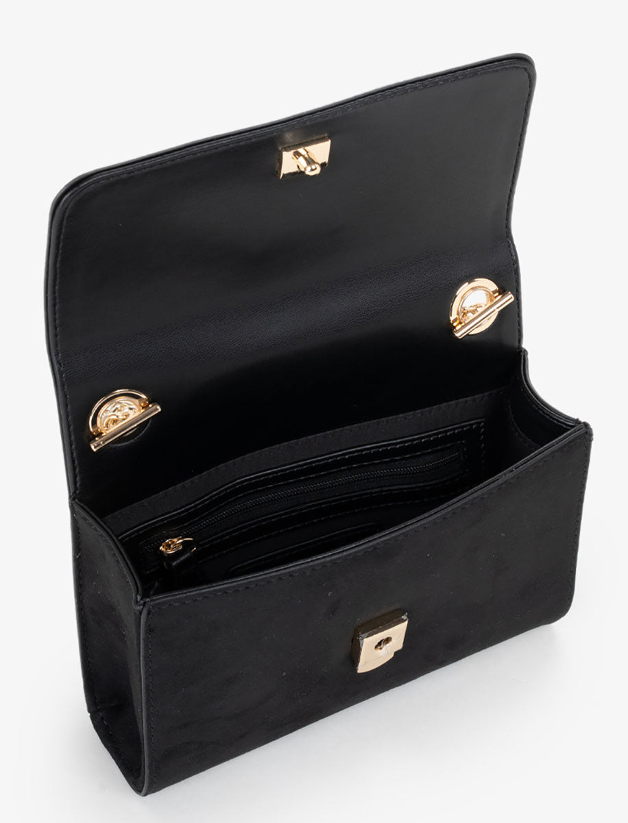 Valentino Divina Winter Cross Body Bag In Black For Women