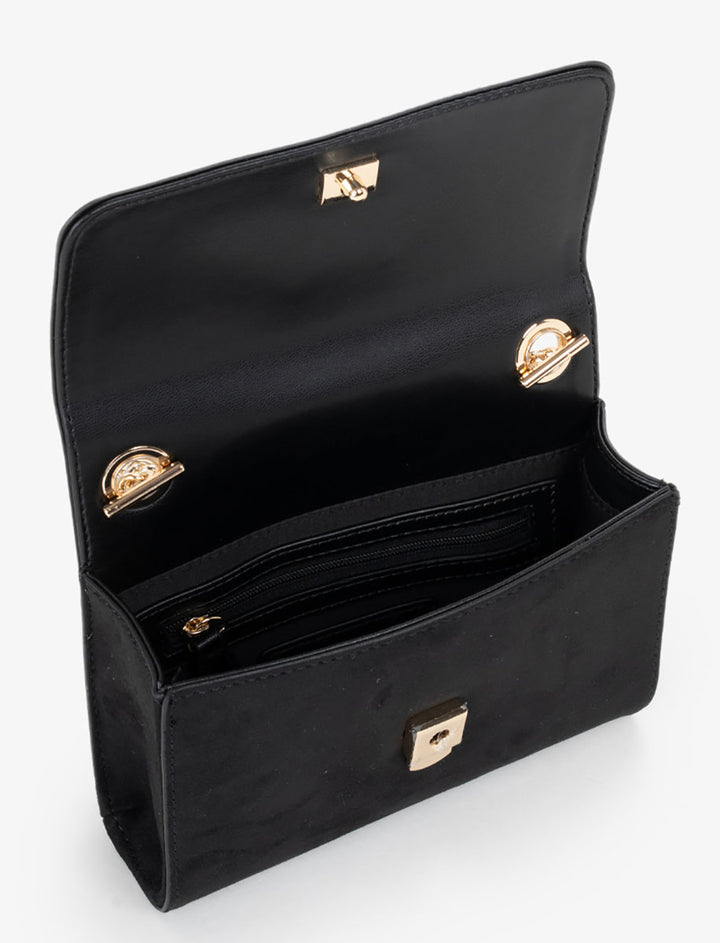 Valentino Divina Winter Cross Body Bag In Black For Women