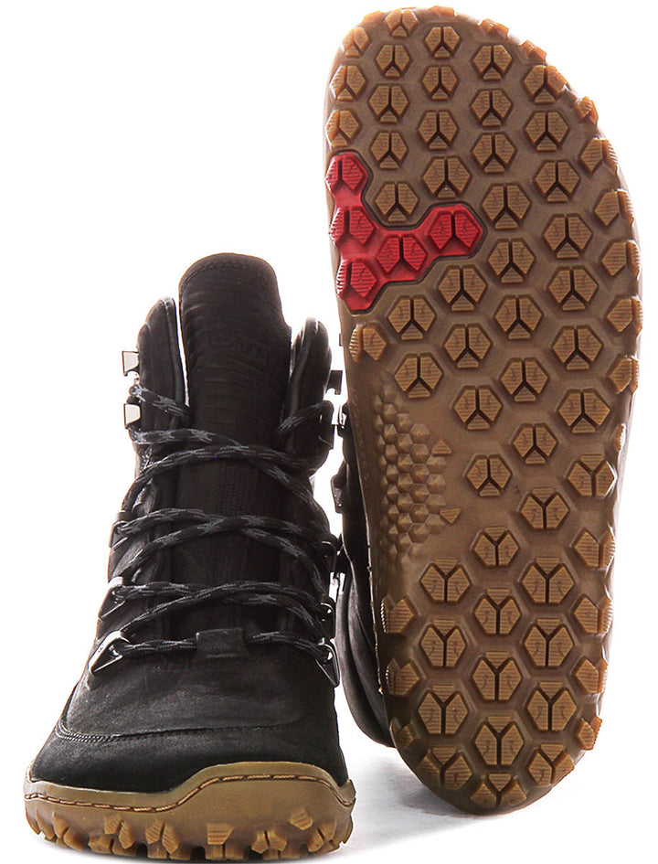 Vivobarefoot Tracker Leather In Black For Men