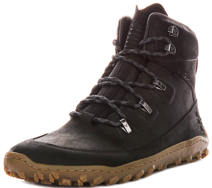 Vivobarefoot Tracker Leather In Black For Men