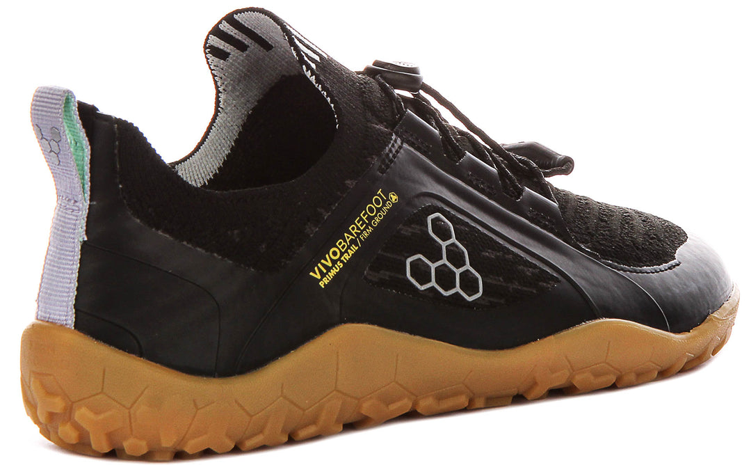 Vivobarefoot Prim Trl Knt Fg In Black For Women