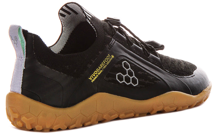 Vivobarefoot Prim Trl Knt Fg In Black For Women