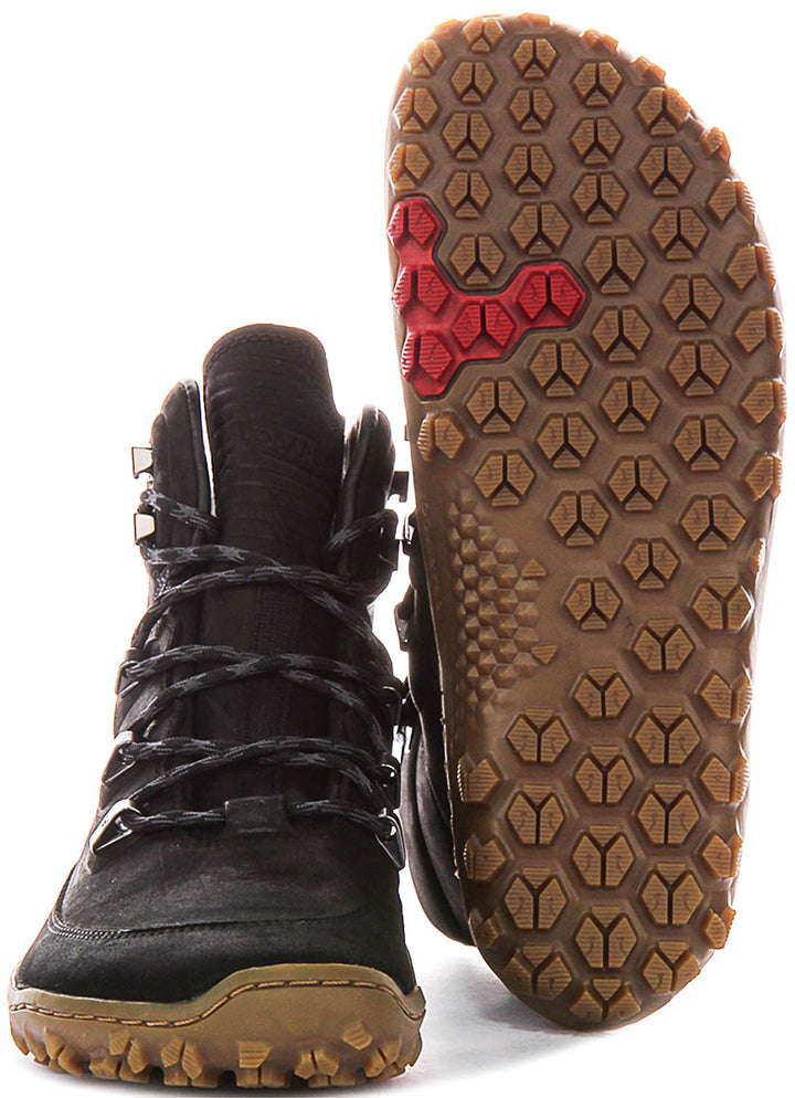 Vivobarefoot Tracker Leather In Black For Women