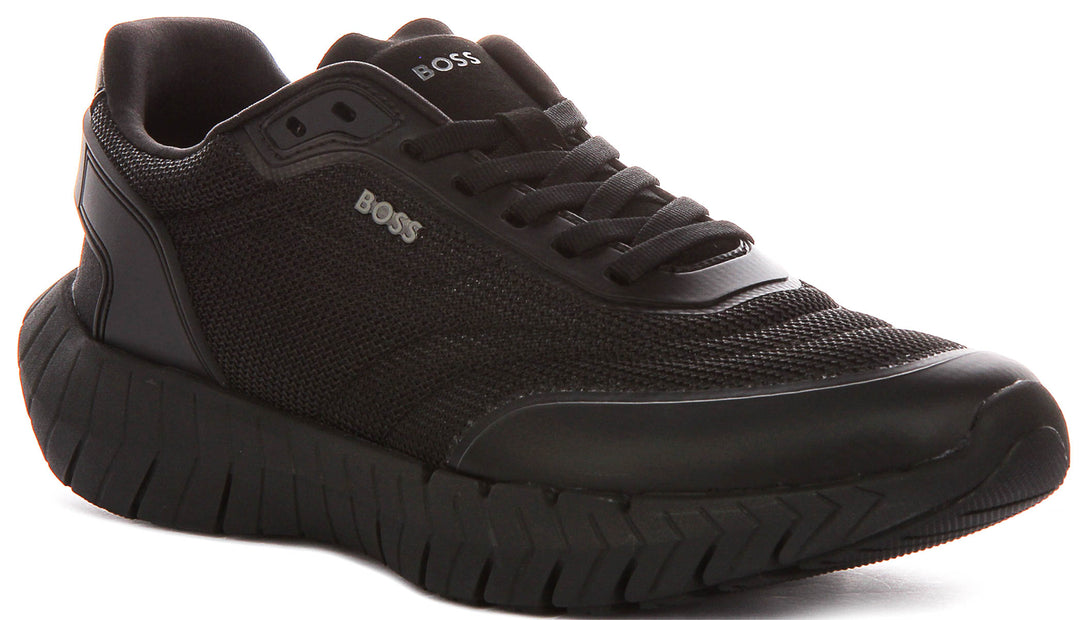Boss Motion Knit In Black For Men