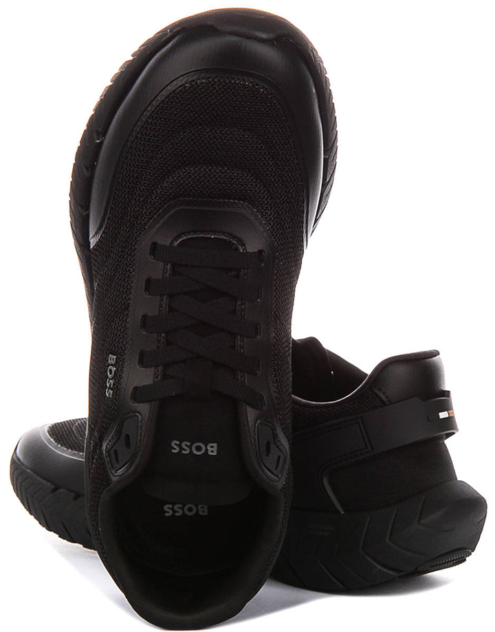 Boss Motion Knit In Black For Men