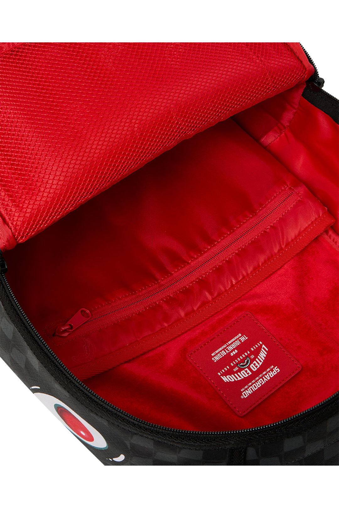 Sprayground Sharks In Paris Hyper Puff Backpack In Black