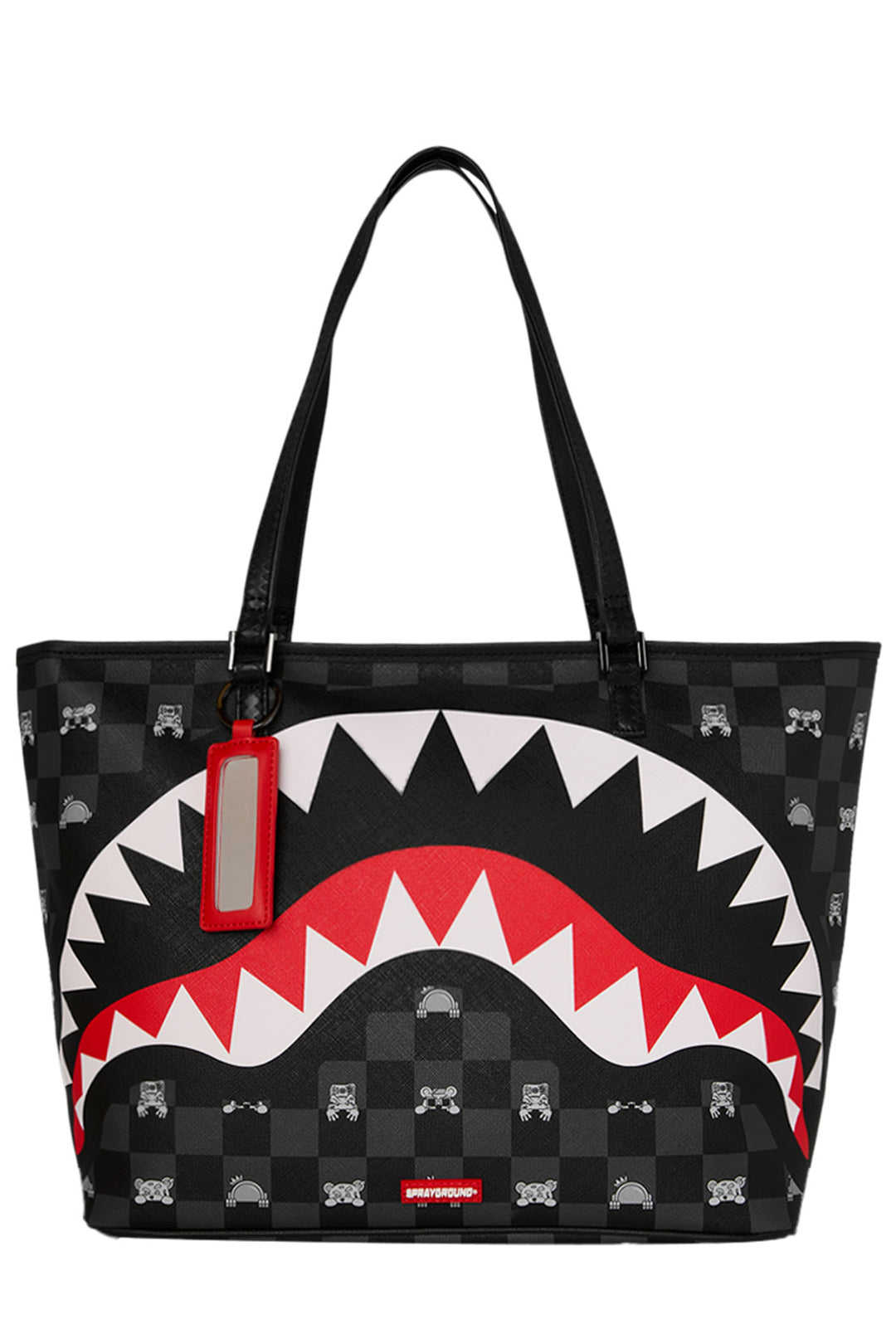 Sprayground Shark Mob Hideout Tote In Black