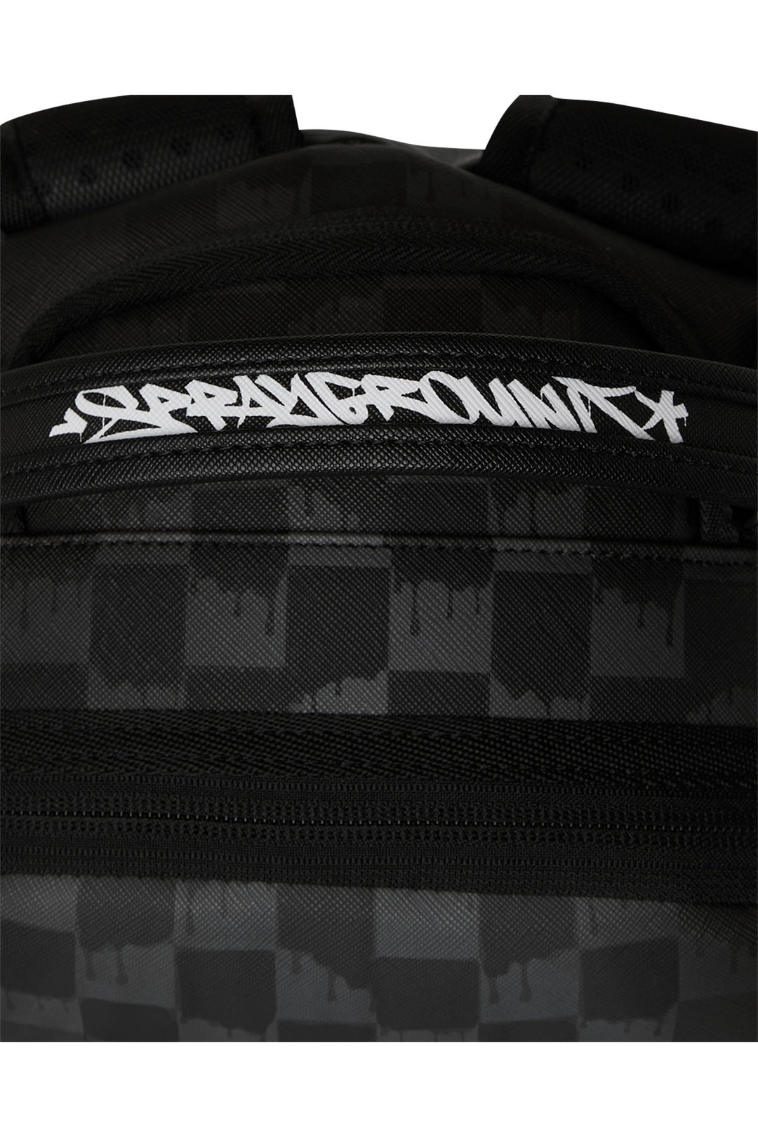 Sprayground Midnight Mural Check Print Backpack In Black