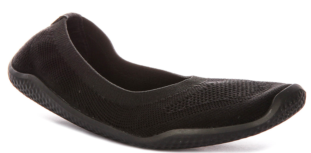 Vivobarefoot Asana Yin Ballet Pump In Black For Women