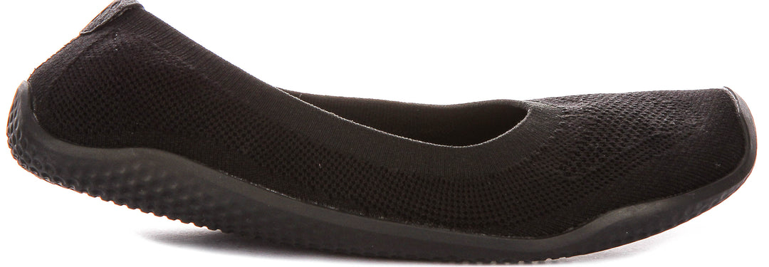 Vivobarefoot Asana Yin Ballet Pump In Black For Women