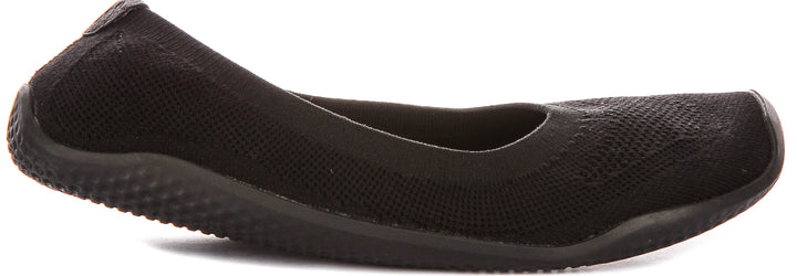 Vivobarefoot Asana Yin Ballet Pump In Black For Women