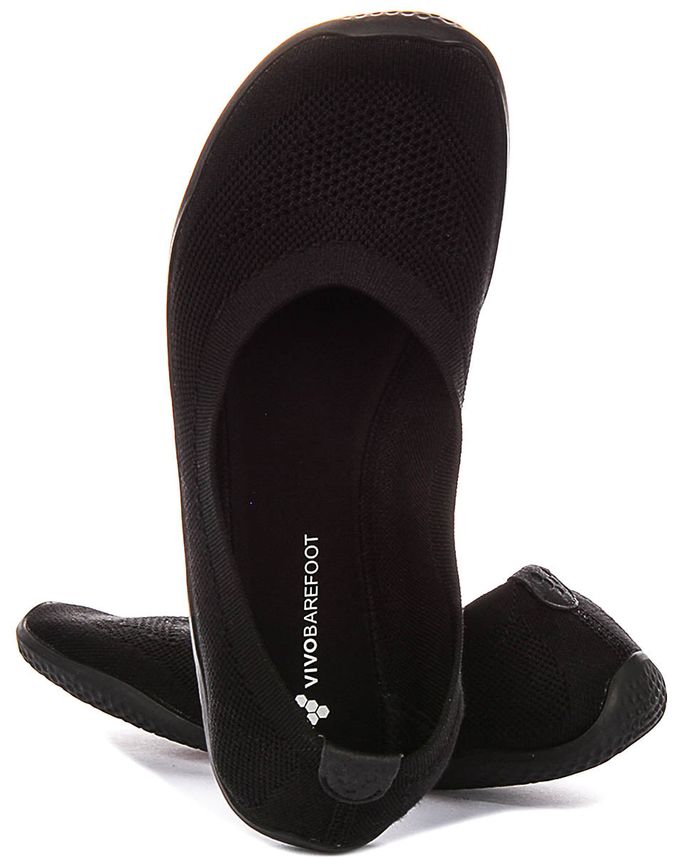 Vivobarefoot Asana Yin Ballet Pump In Black For Women