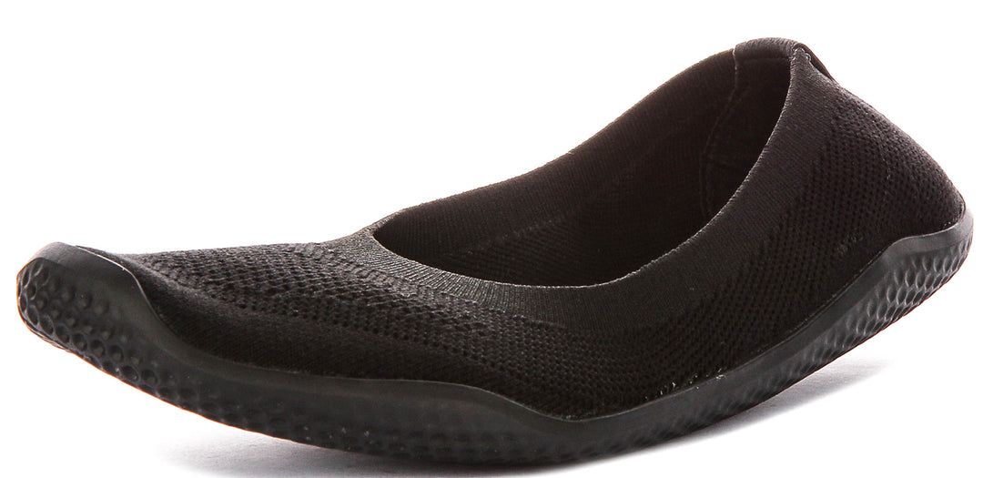 Vivobarefoot Asana Yin Ballet Pump In Black For Women
