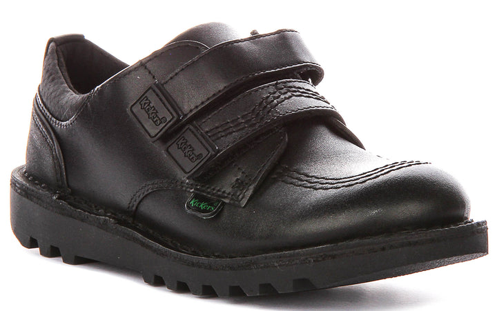 Kickers Kick Lo Reflt In Black For Junior
