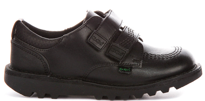 Kickers Kick Lo Reflt In Black For Junior