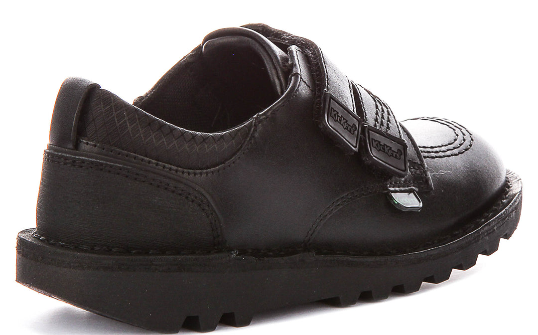 Kickers Kick Lo Reflt In Black For Junior