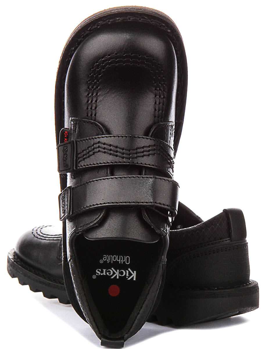 Kickers Kick Lo Reflt In Black For Junior