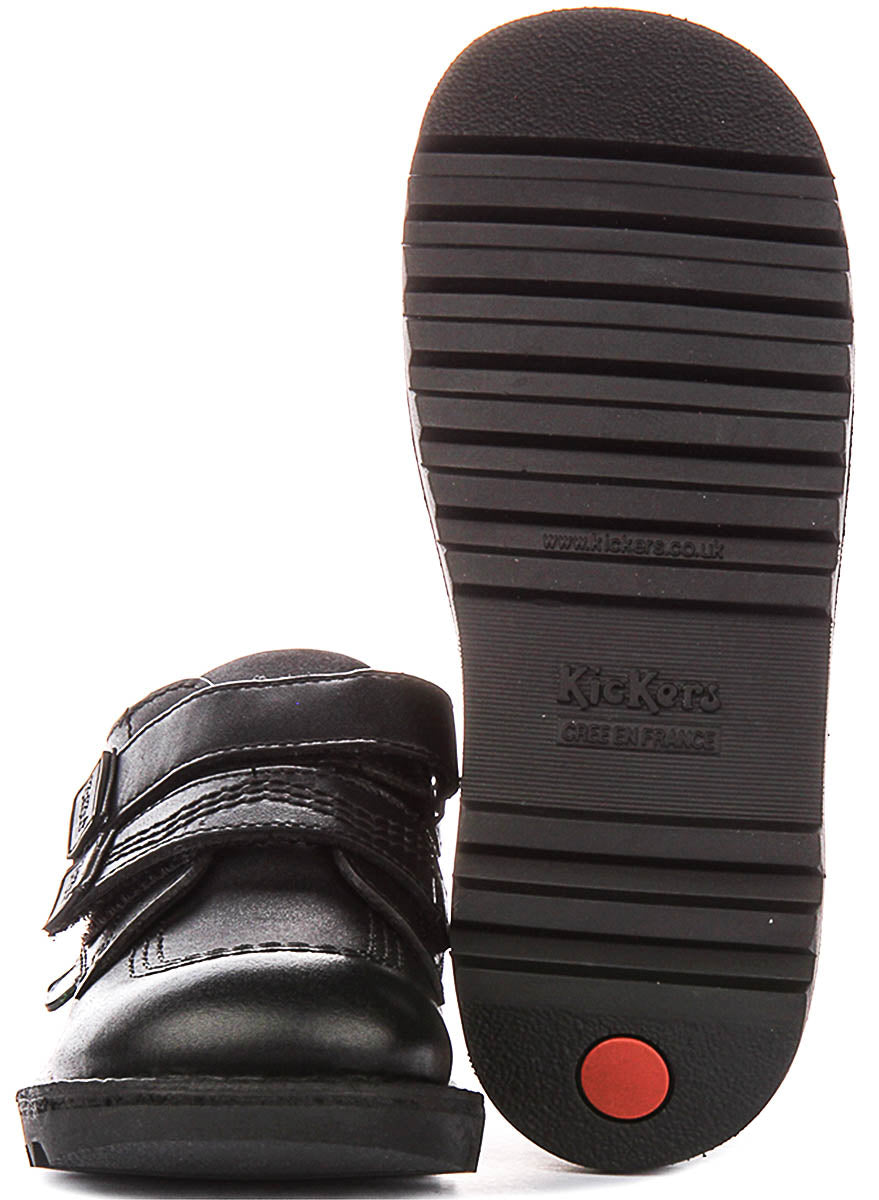 Kickers Kick Lo Reflt In Black For Junior