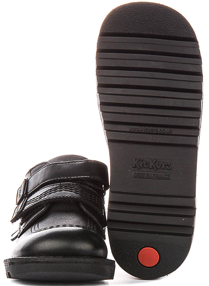 Kickers Kick Lo Reflt In Black For Junior