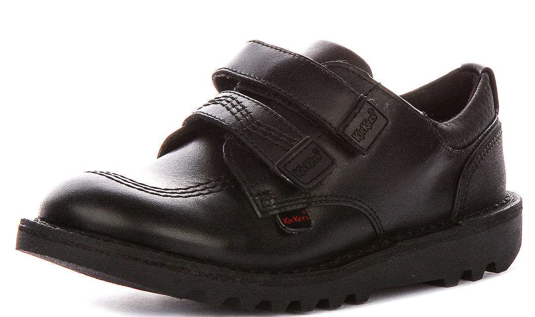 Kickers Kick Lo Reflt In Black For Junior