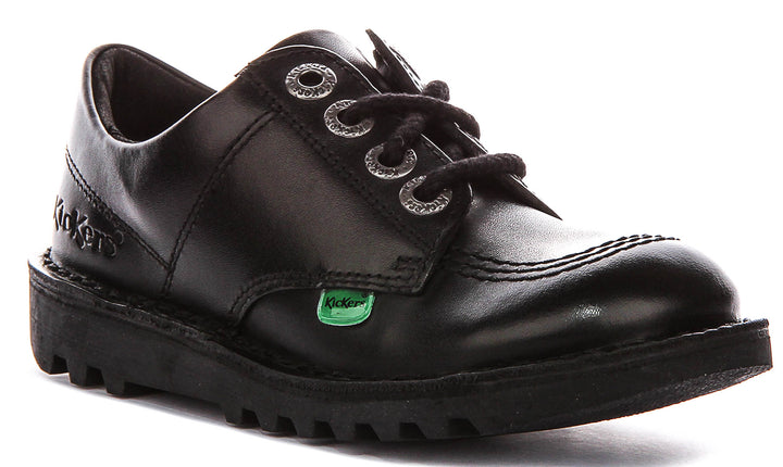 Kickers Kick Lo In Black For Juniors