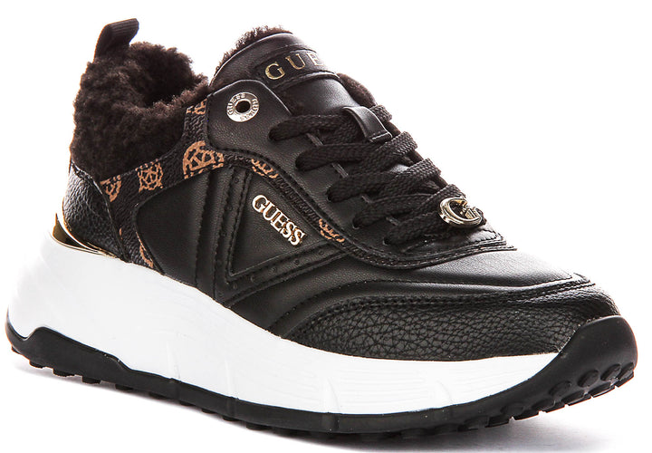 Guess Facter In Black For Women Sneakers